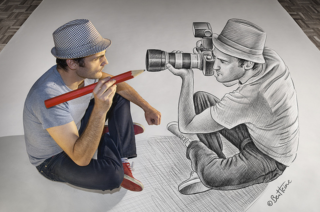 «Pencil Vs Camera»: mezclando el dibujo y la fotografía