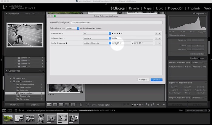 Curso de Lightroom Classic – Capítulo 15: Módulo biblioteca, las colecciones (II) Colecciones inteligentes