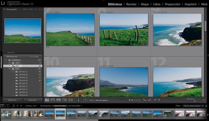 Pilas y aplazamientos en Lightroom