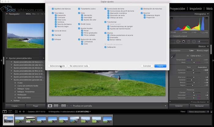 Curso de Lightroom Classic – Capítulo 39: Módulo revelado: Copiar, pegar y sincronizar ajustes