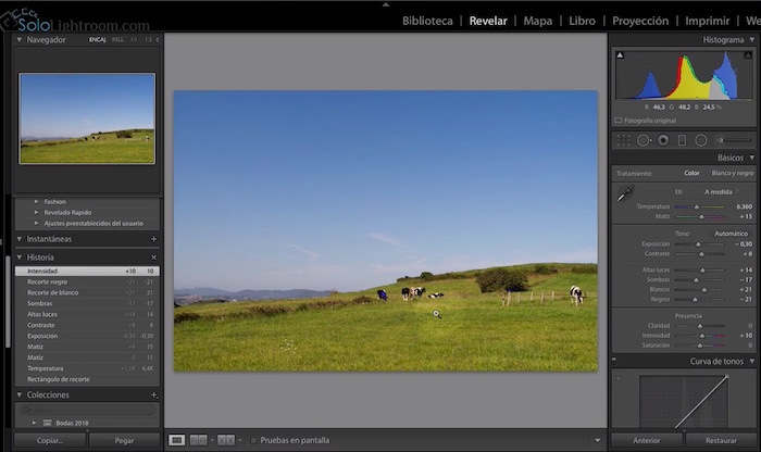 Curso de Lightroom Classic – Capítulo 40: Módulo revelado: la historia y las instantáneas