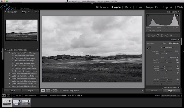 Curso de Lightroom Classic – Capítulo 41: Módulo revelado: ajustes preestablecidos (I)