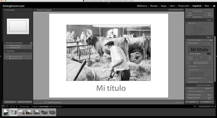 Curso de Lightroom Classic – Capítulo 51: Módulo Imprimir (I)